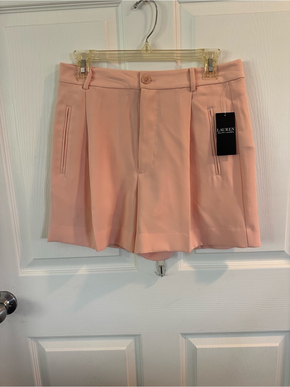 Lauren Ralph Lauren Blush Pleated Skort Shorts